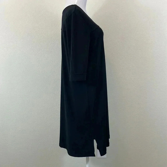 Clara Sun Woo black 3/4 sleeve mini dress size medium - Picture 4 of 9